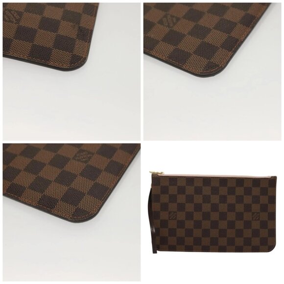 LOUIS VUITTON Damier Ebene Neverfull MM Pouch LV - Picture 10 of 14